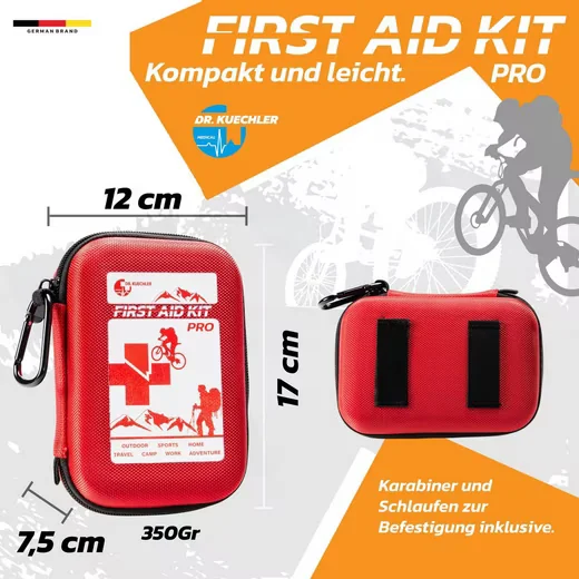 DR.KUECHLER MEDICAL Erste-Hilfe-Set Outdoor PRO 35tlg Kompass Pfeife