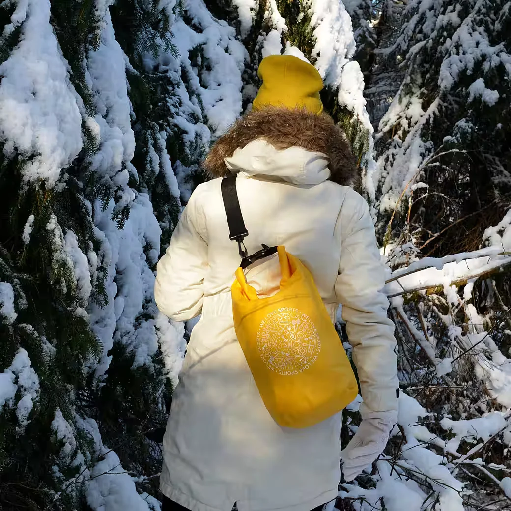 FASPORTS Drybag Aquino Gelb - wasserdichter Packsack mit Tragegurt