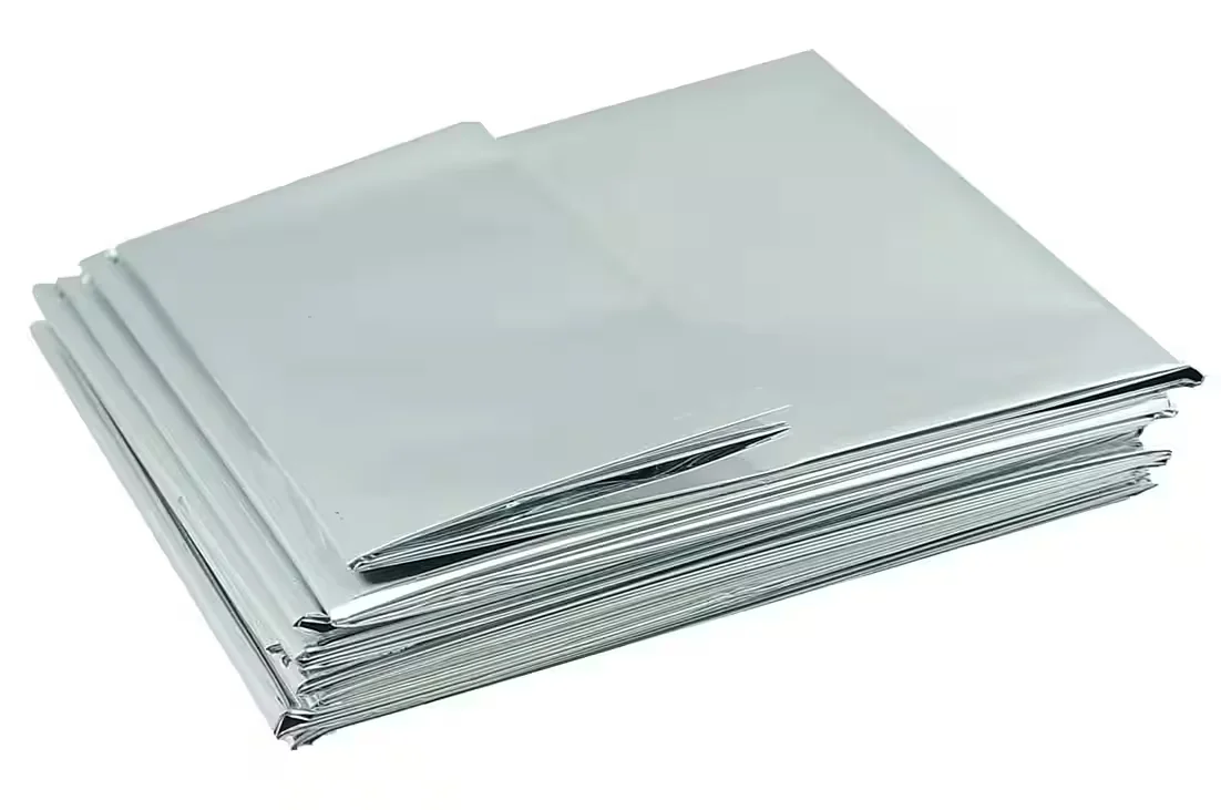 HANS HEPP Notfalldecke Silber Gold 210 x 160 cm Rettungsdecke