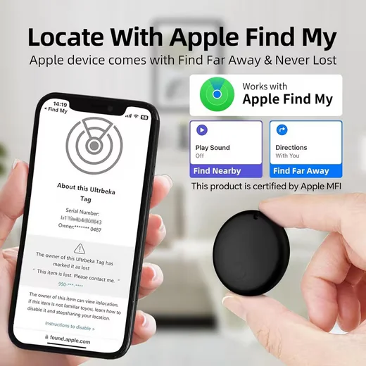 PEDETE GPS-Tracker 4er Set Bluetooth Schlüsselfinder Android iOS