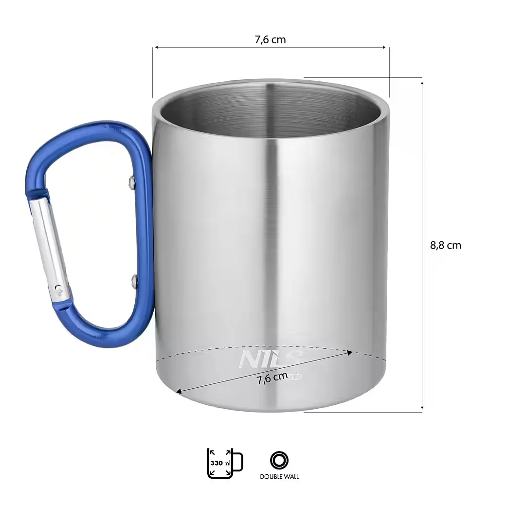 NILS CAMP Edelstahl Campingbecher Outdoorbecher