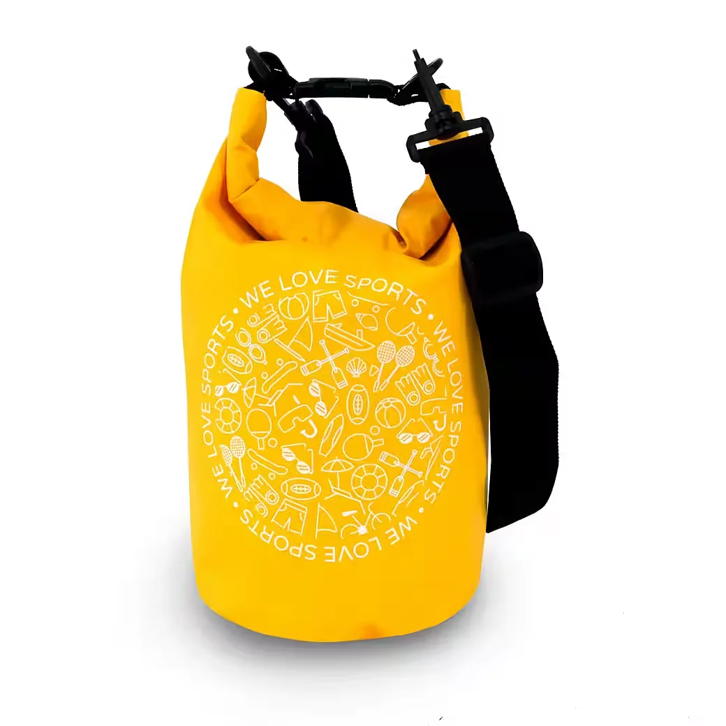 FASPORTS Drybag Aquino Gelb - wasserdichter Packsack mit Tragegurt
