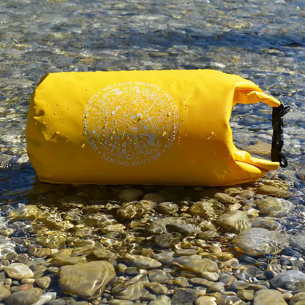FASPORTS Drybag Aquino Gelb - wasserdichter Packsack mit Tragegurt