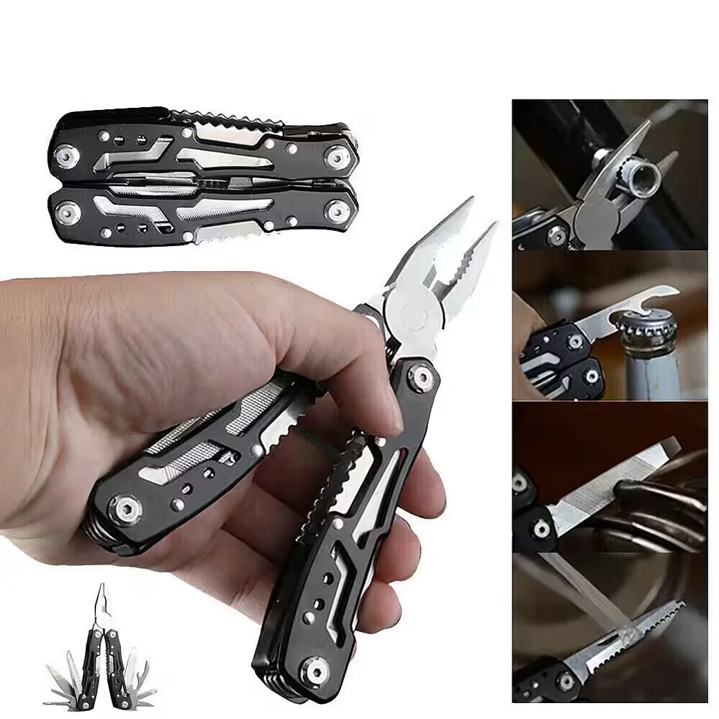 IBETTERTEC Multitool aus Edelstahl mit Klappzange Säge Messer