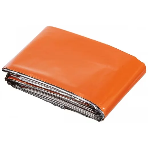 MFH Isomatte Rettungsdecke silber/orange beschichtet