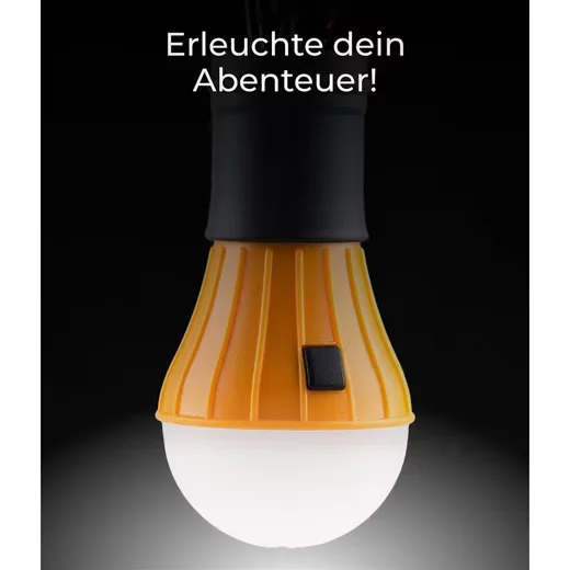 ACECAMP LED Zeltlampe Hängeleuchte 6 LEDs Orange Camping Outdoor