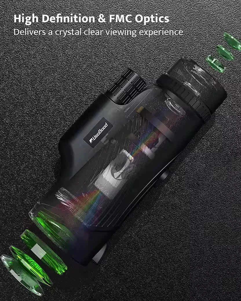 USOGOOD 10x42 Monokular Fernglas mit BAK4 Prisma Dual Fokus