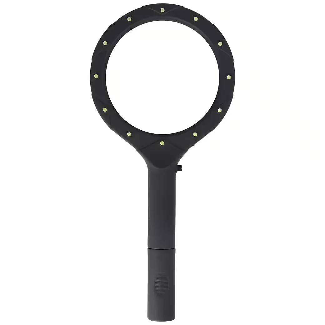 VELAMP Lupenlampe LED mit 3-fach Vergrößerung, 12 LEDs, IN287