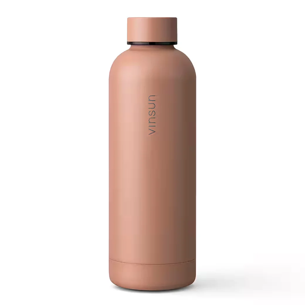 VINSUN Edelstahl Isolierflasche 500 ml BPA frei für Kohlensäure