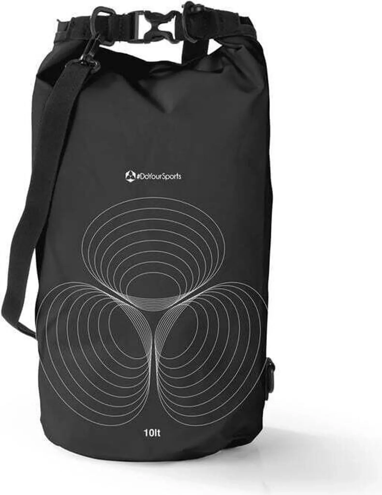 DoYourSports Dry Bag 10L schwarz PVC wasserdichter Packsack