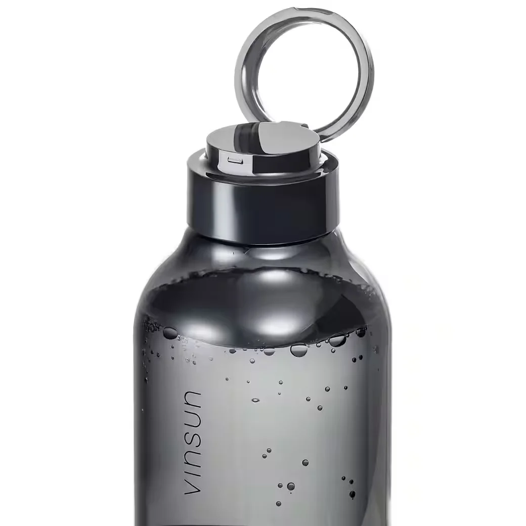VINSUN Trinkflasche 750 ml aus Tritan, auslaufsicher, für Kohlensäure