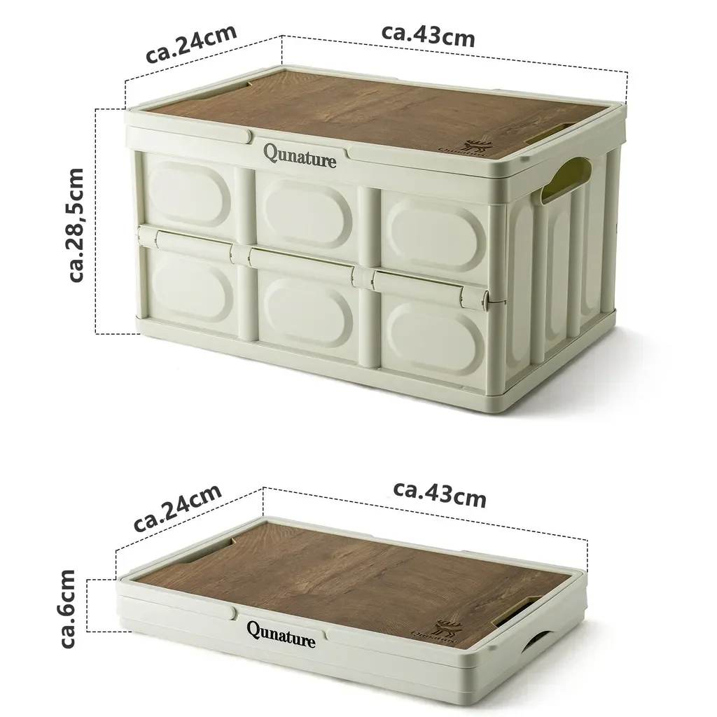 ROCKBROS Qunature Klappkiste 30L mit Deckel Camping Faltbox Griff
