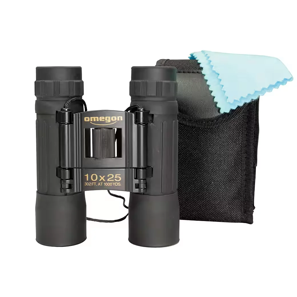 OMEGON Pocketstar 10x25 Taschenfernglas kompakt und leicht