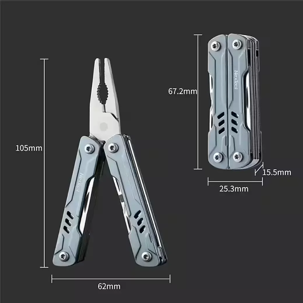 SPORT-KNIGHT Multitool 11-in-1 Edelstahl Mini-Zange Camping Outdoor