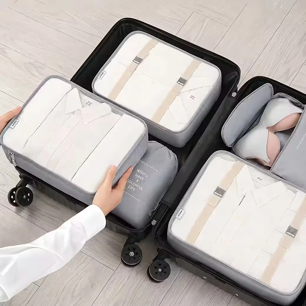 FORRLITE Kofferorganizer 7-teiliges Set Packing Cubes Packtaschen